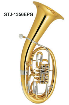 High-Grade Euphonium 4 Rotary Keys,Bb Key,Yellow Brass,290mm(Bell Diameter),14.7mm(Bore Size)